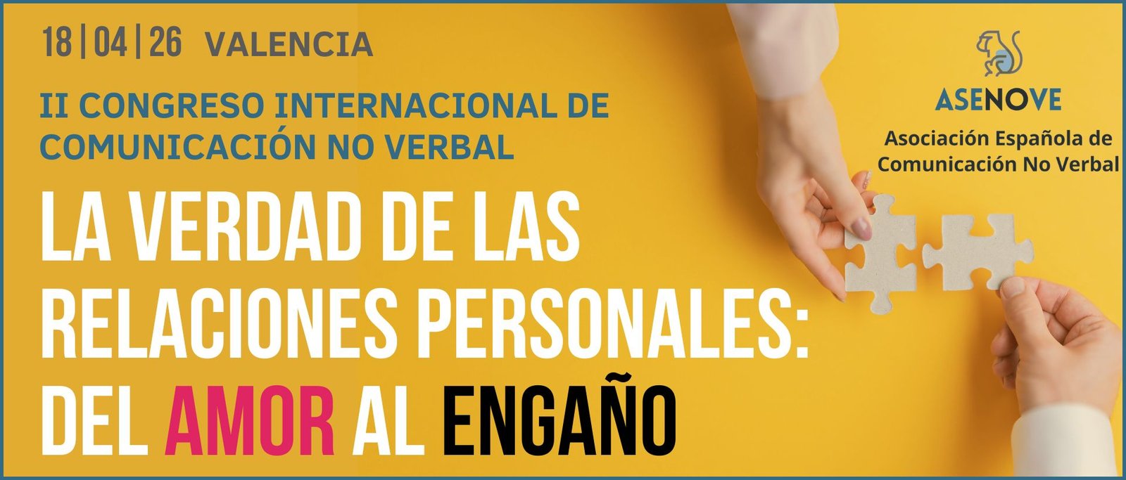 II Congreso Internacional de Comunicación No Verbal - Valencia - 18 de abril de 2026