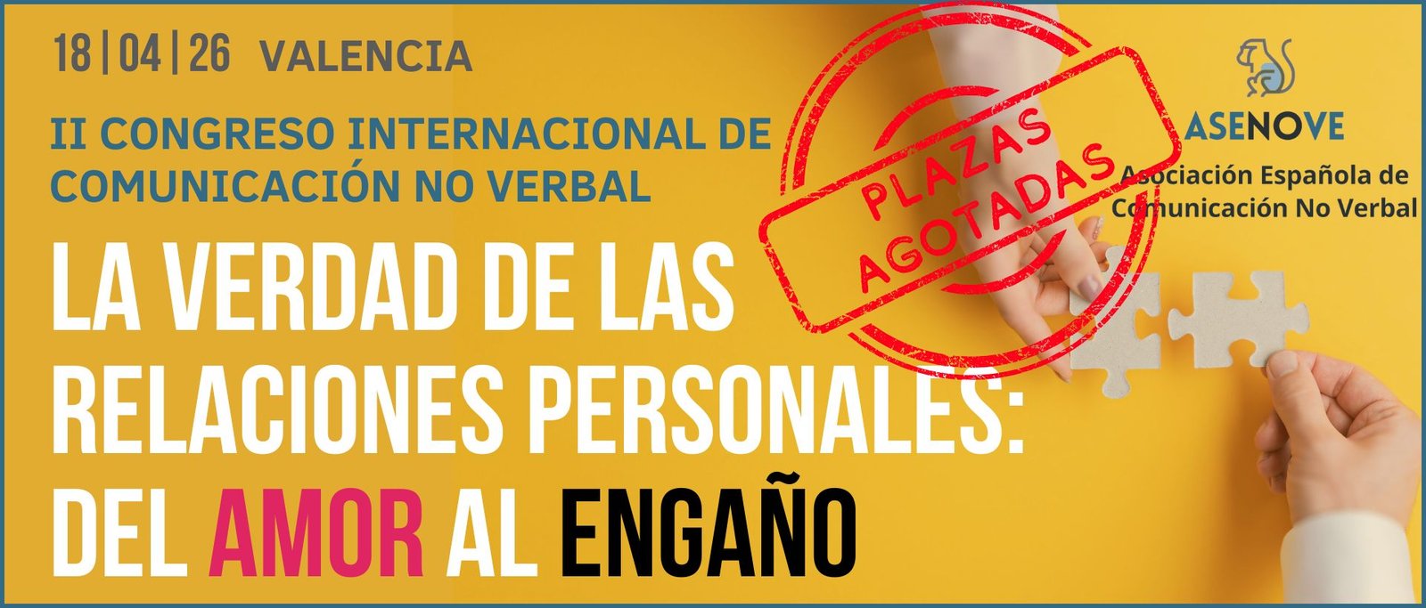 II Congreso Internacional de Comunicación No Verbal - Valencia - 18 de abril de 2026